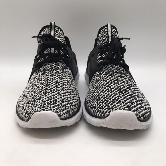 Champion SpeedKnit Sneakers Women's 11  Running Shoe Black White Lace Up Trainer - Picture 2 of 9